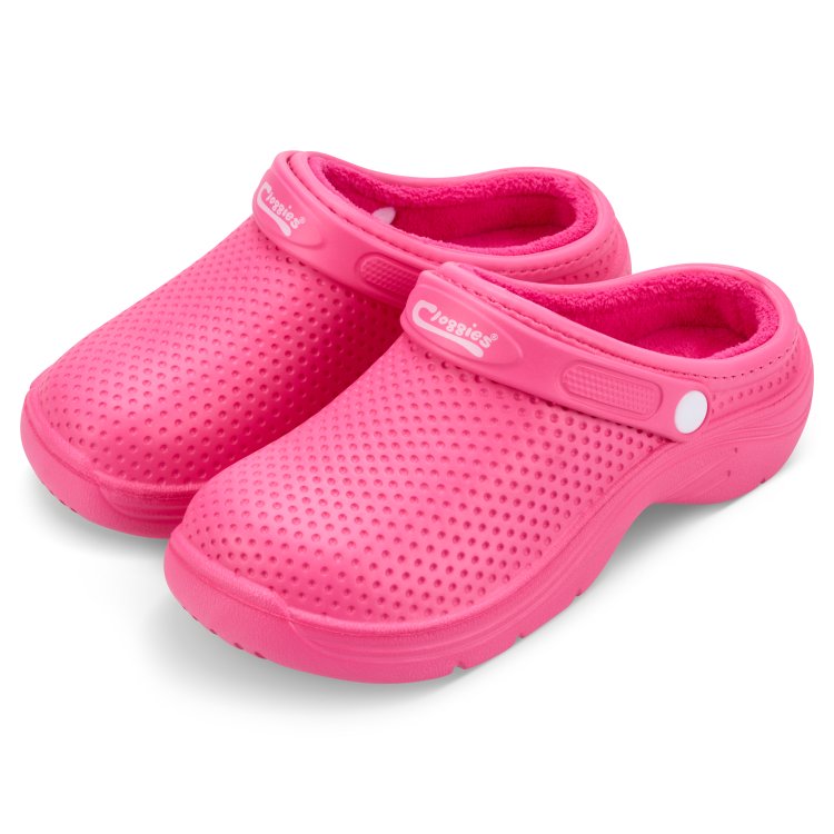 Fleecy Cloggies© Hot Pink | Warm & Cozy Fleece-Lined Clogs Fleecy Cloggies© Hot Pink | Warm & Cozy Fleece-Lined Clogs