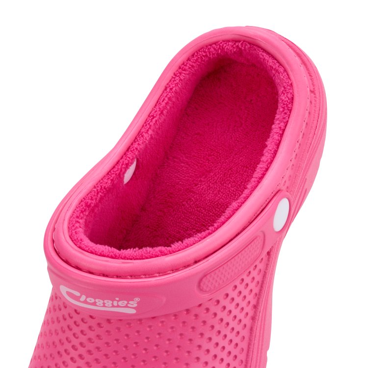 Fleecy Cloggies© Hot Pink | Warm & Cozy Fleece-Lined Clogs Fleecy Cloggies© Hot Pink | Warm & Cozy Fleece-Lined Clogs