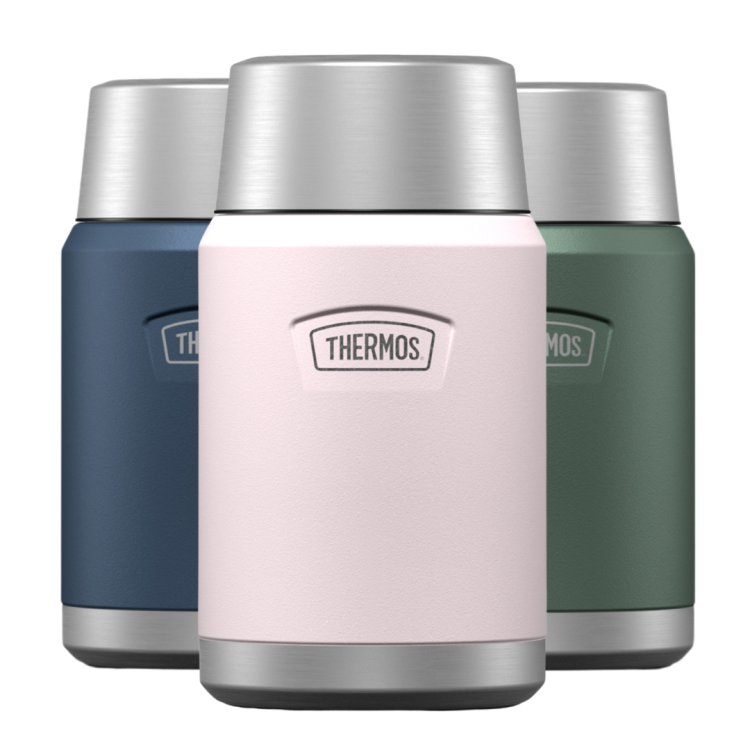 Icon Insulated Food Flask with Folding Spoon – 710ml Stainless Steel Icon Insulated Food Flask with Folding Spoon – 710ml Stainless Steel